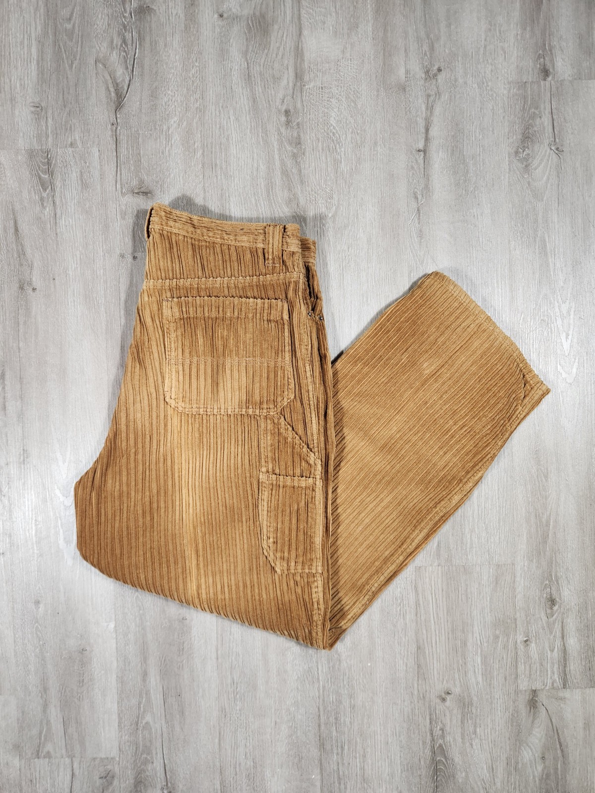 Vintage Bugle Boy Corduroy Carpenter Pants 38×32 Baggy Skater Gold Crest 80s 90s