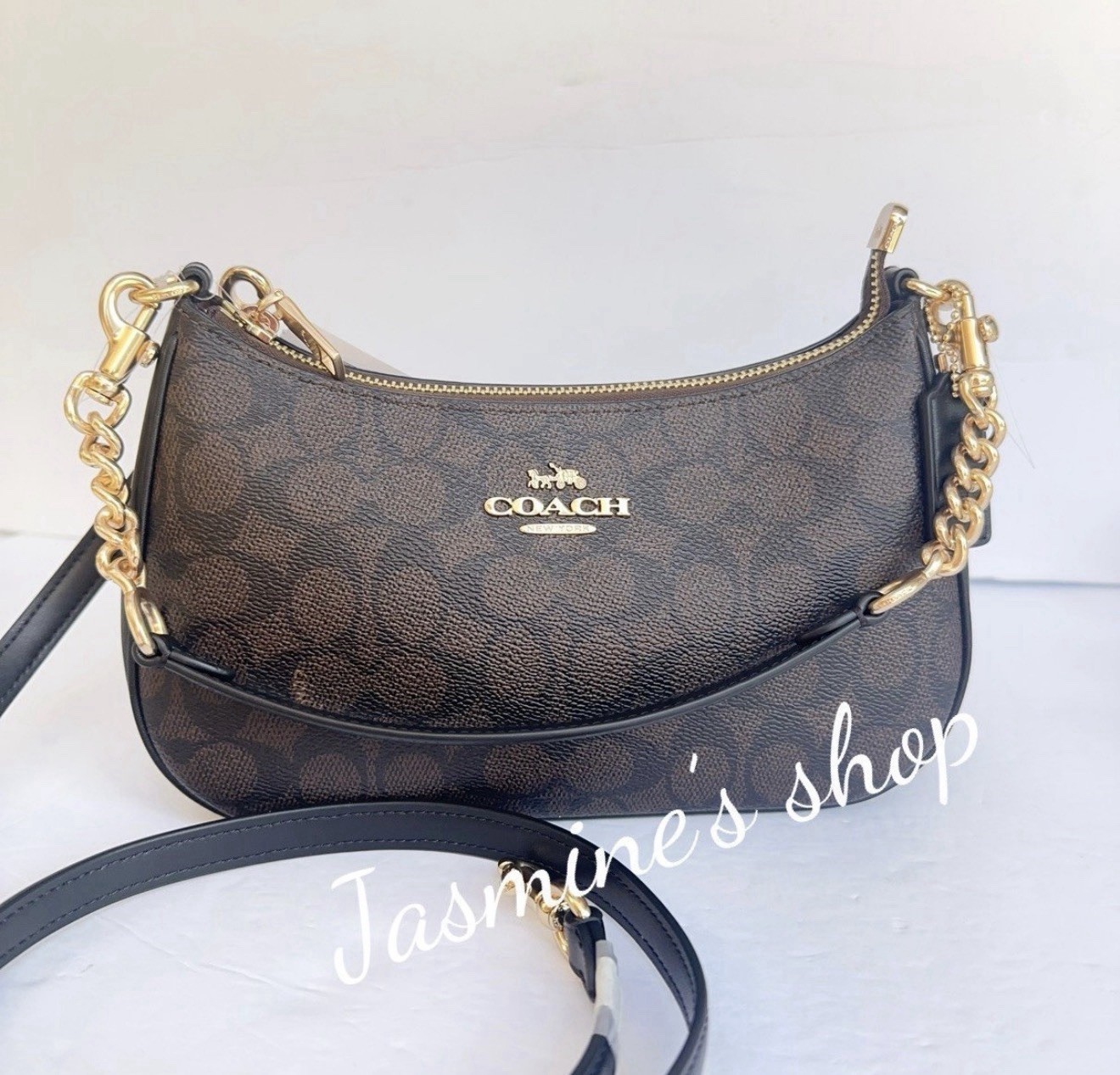 NWT Coach Teri Shoulder Bag In Signature Canvas cv933