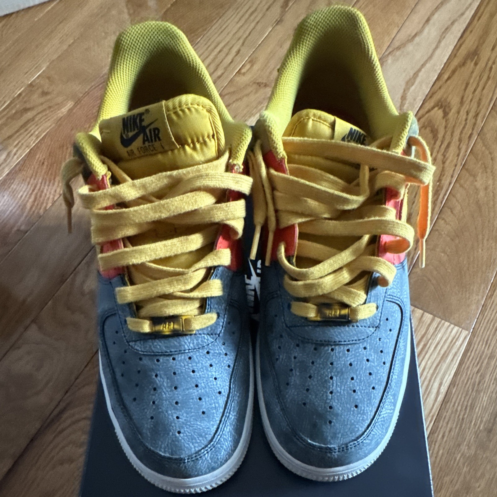 Nike Air Force 1 ’07 LV8 Low Top Leather Lace-Up Dark Sulfur Tie-Dye CZ0337-700