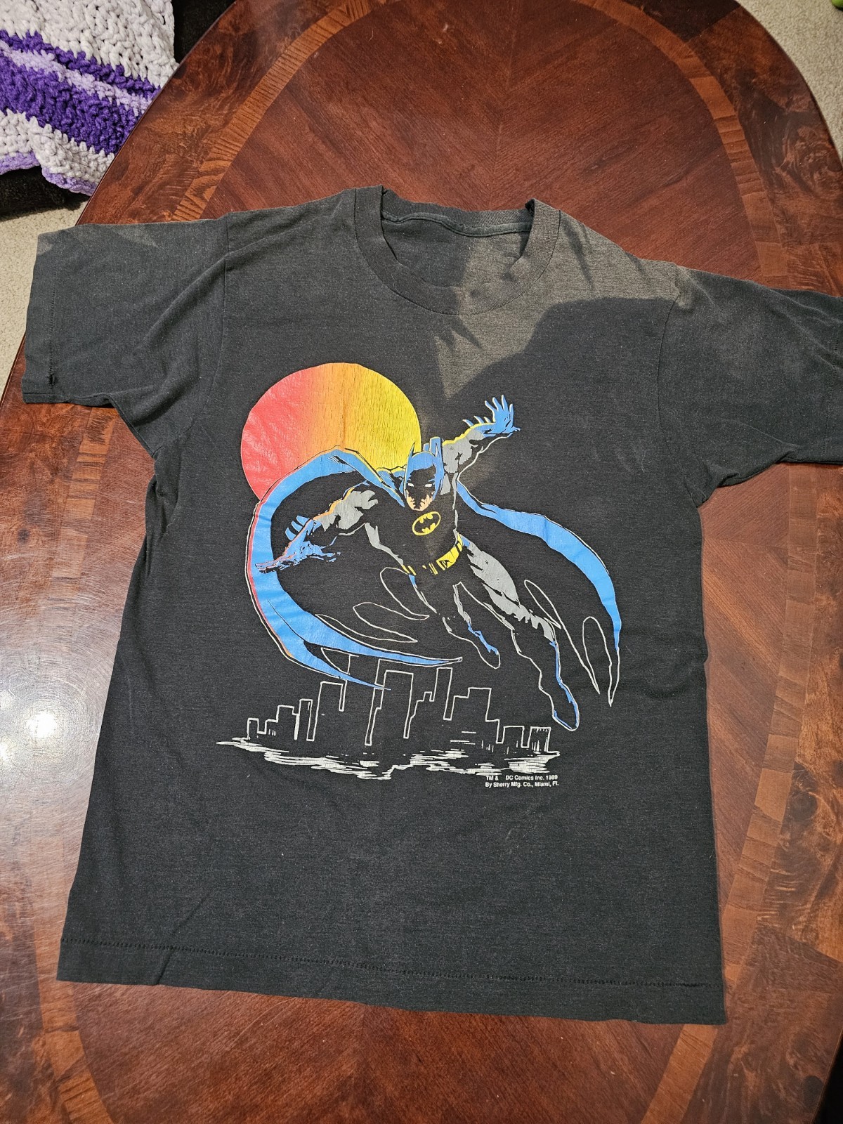 Vintage Original 1989 Batman T Shirt Youth Large Used See Pics Read Description