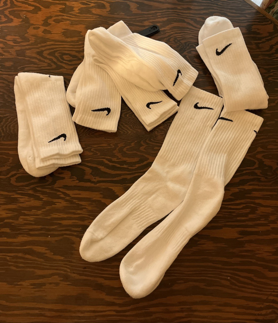 Nike Men’s White L 8- 12 Dri-Fit Everyday Cushioned Training Athletic Socks New