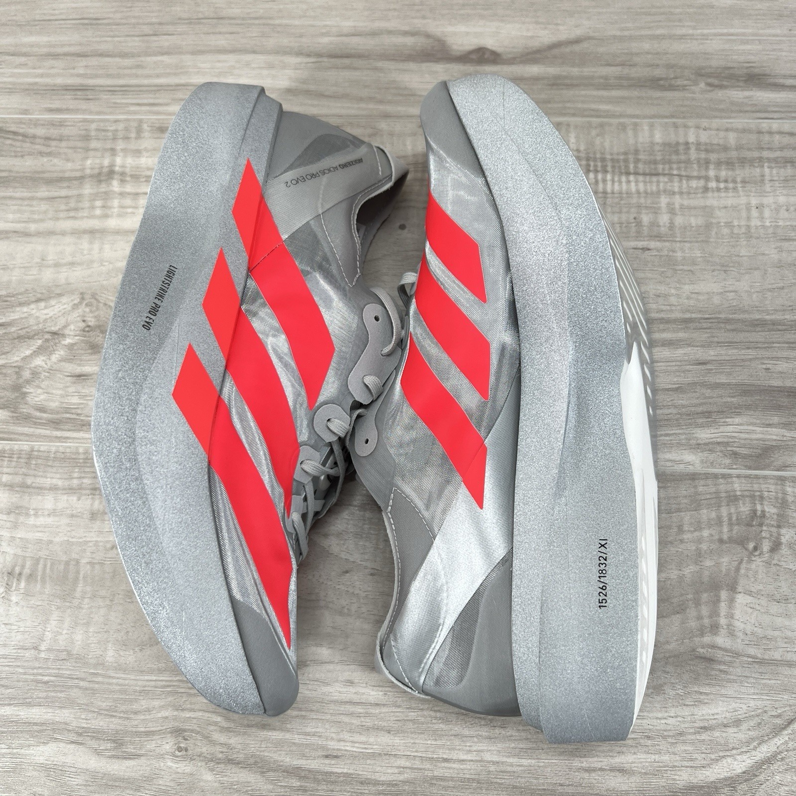 Size 10 – adidas Adizero Adios Pro Evo 2 Silver JR7259 Brand New DS