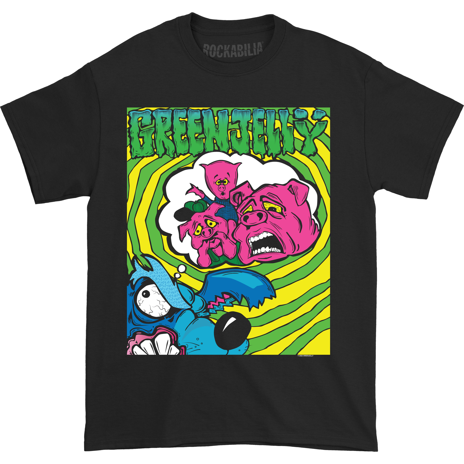 Men’s Green Jelly Three Little Pigs/”duh” tour 1993 (Rockabilia Exclusive)