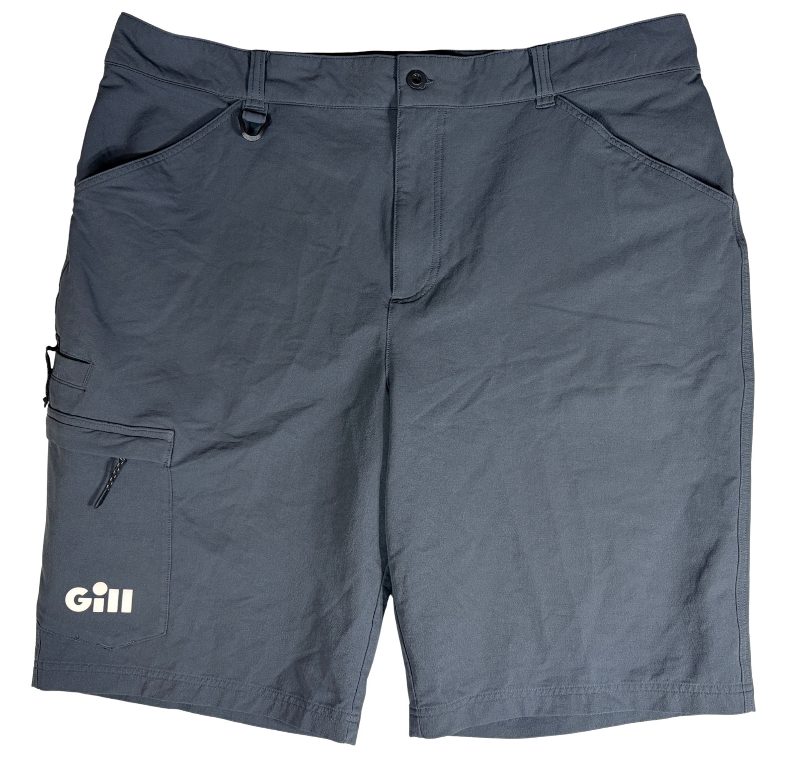 Gill Pro Expedition Shorts Mens XXL Gray Quick Dry Adjustable Waist Stretch