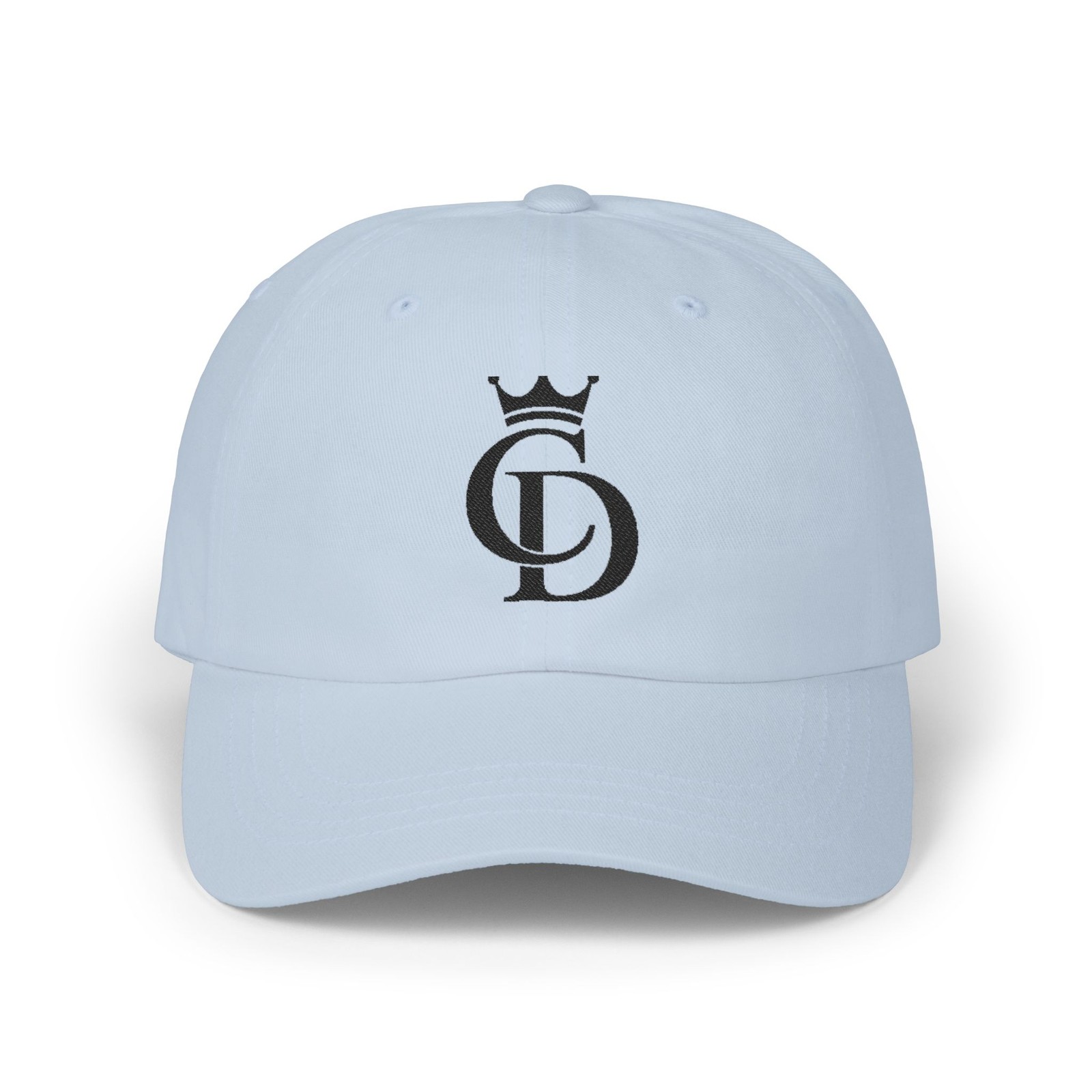 Crown CD Monogram Dad Cap | Embroidered Baseball Hat