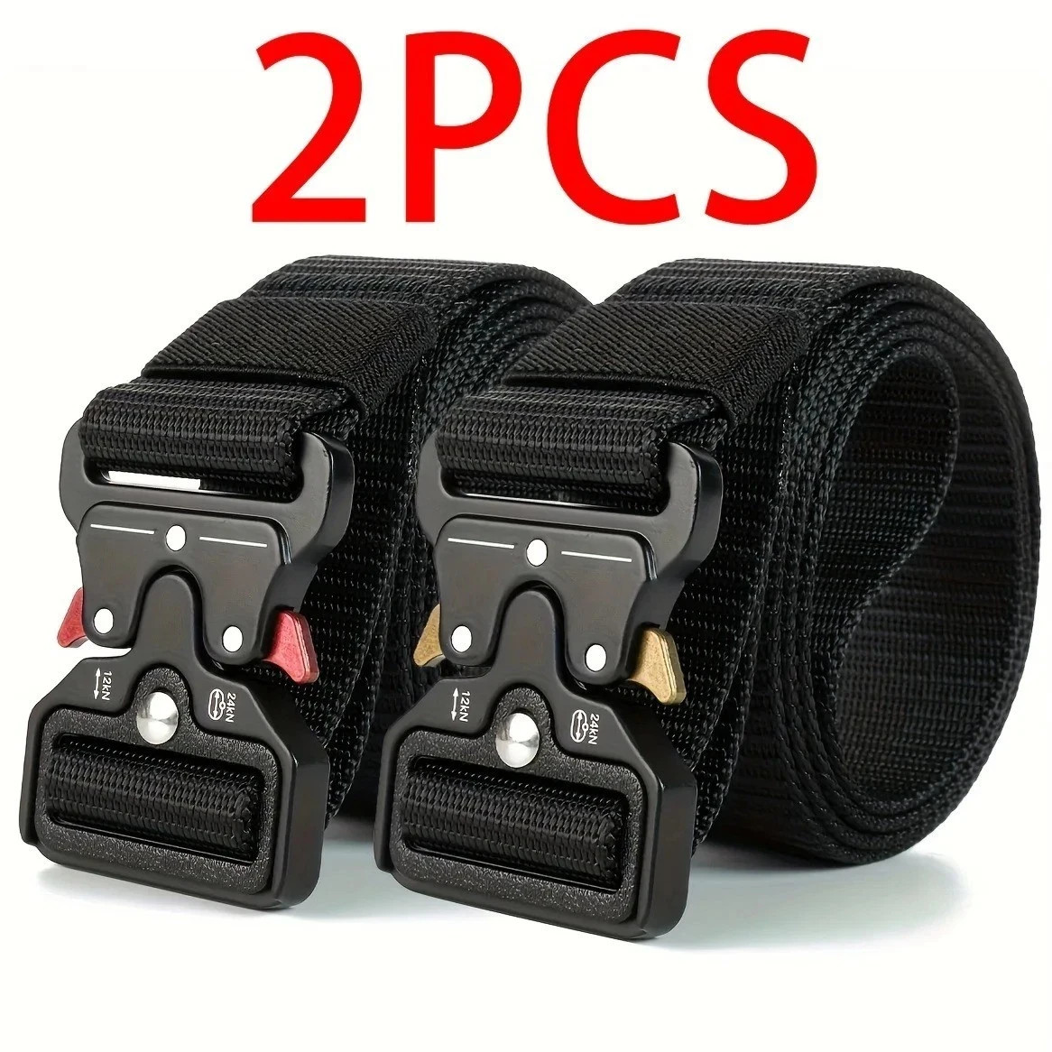 Genuine Tactical Belt Quick Release Nylon Military Outdoor Sports Black Unisex