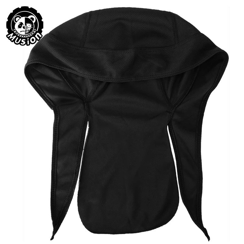 Motorcycle Wrap Biker Du Do Black Bandana Paisley Doo Rag Head Skull Cap Durag