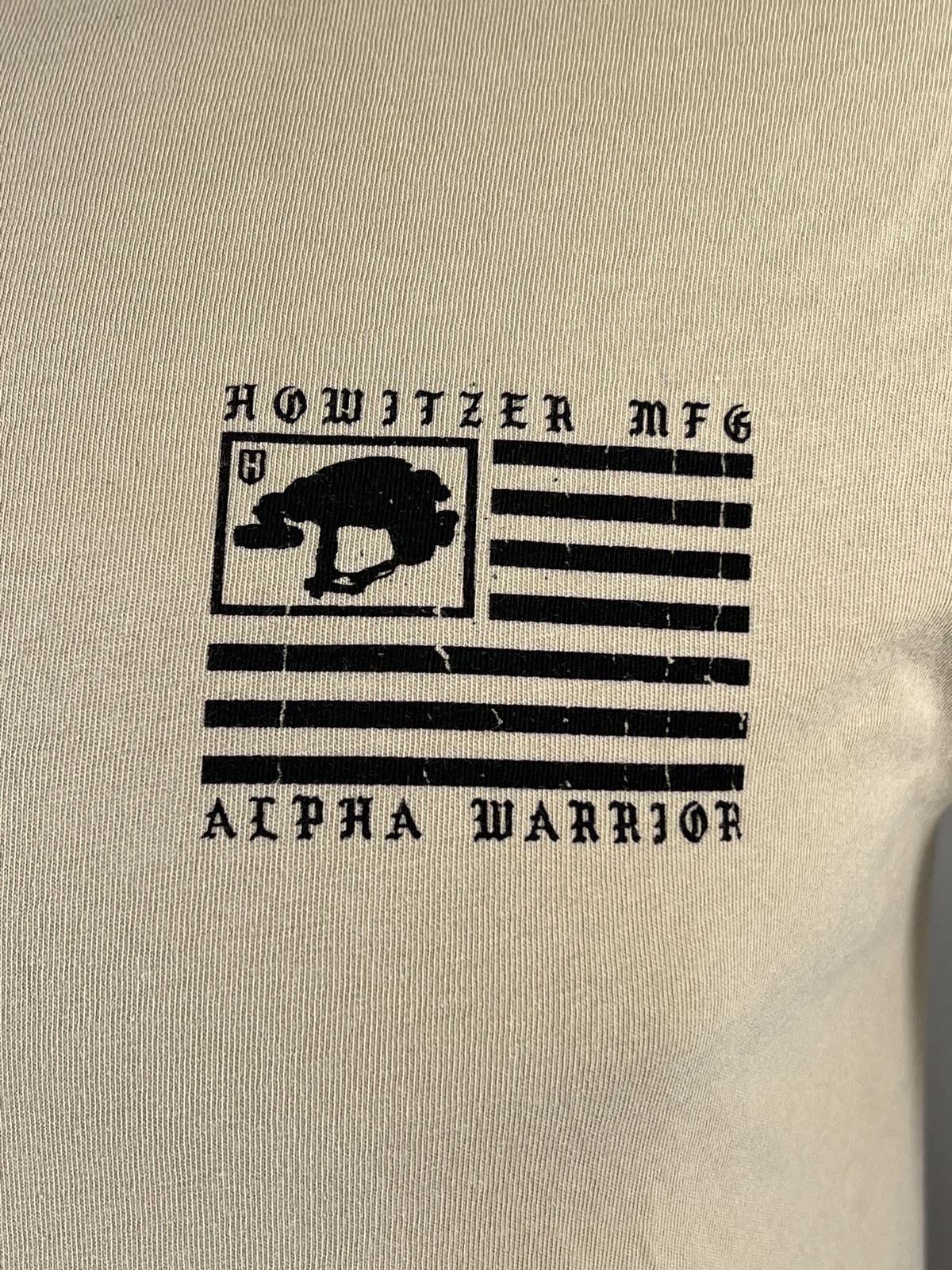 Howitzer Style Men’s T-Shirt ALPHA WARRIOR Military Grunt M L XL 2XL 3XL 4XL 5XL