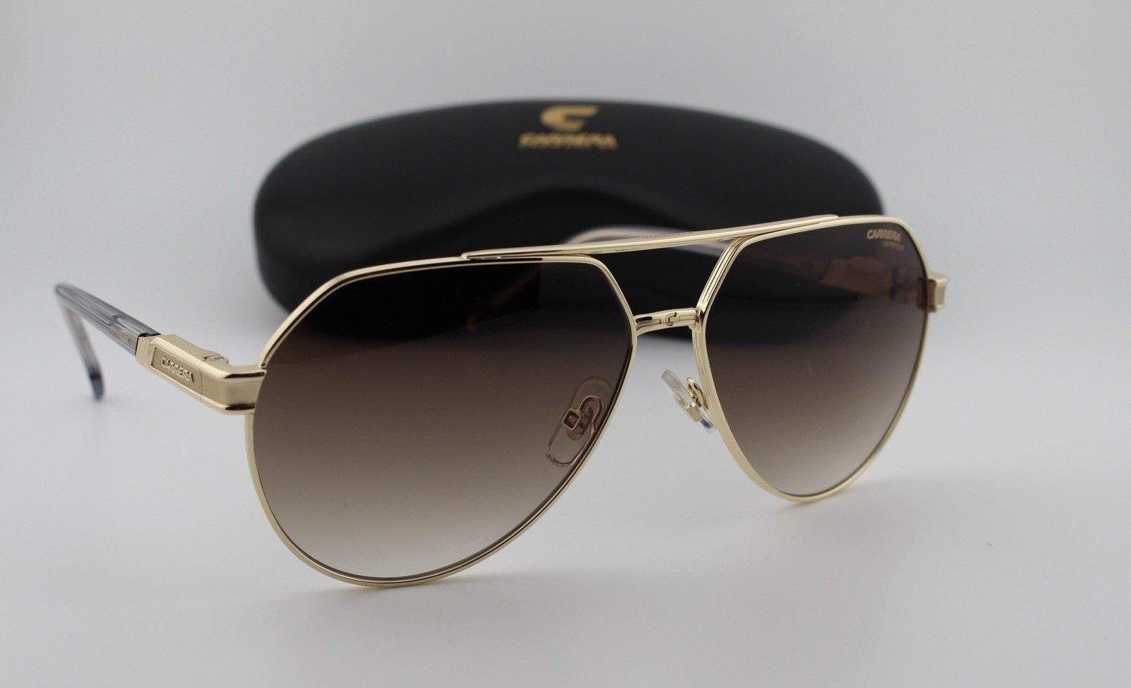 CARRERA Men’s Aviator Sunglasses Gold CA1067-2F7-62 Size 62mm 145mm 14mm New