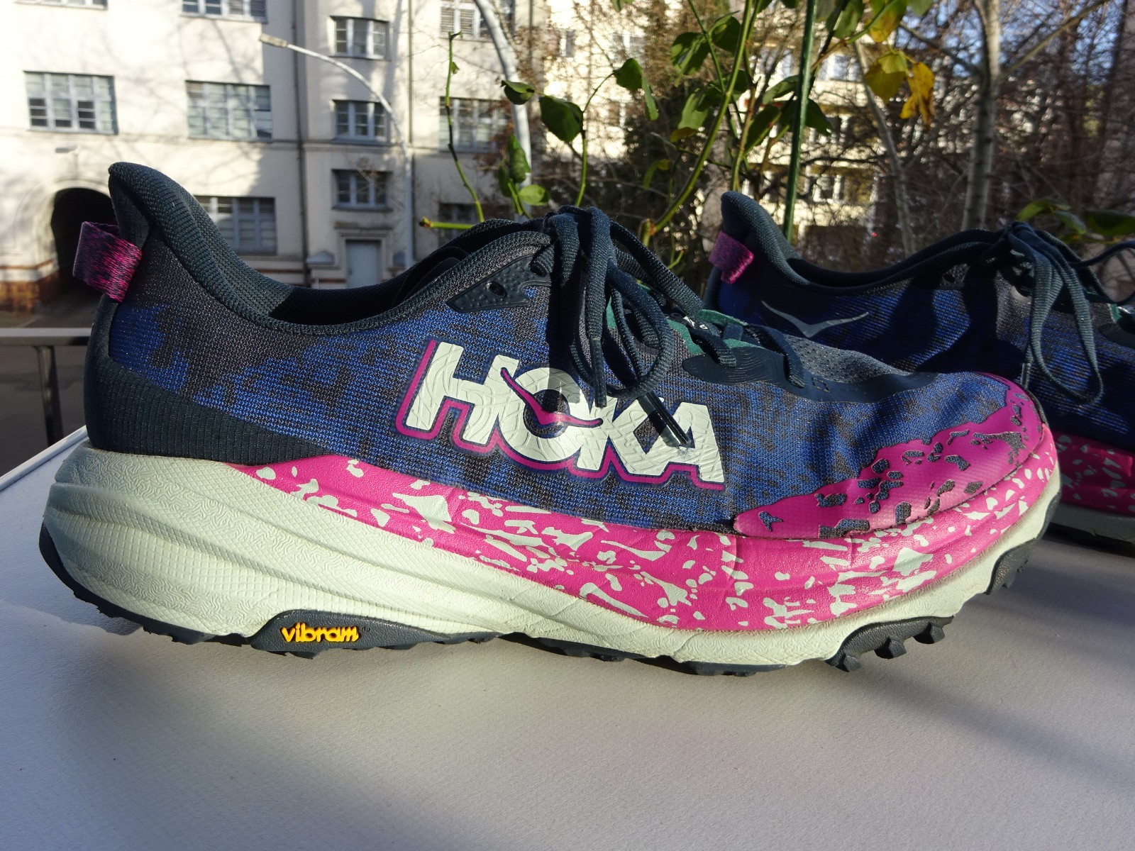 Hoka Speedgoat 6 running shoes XL extra light trainers size 46 2/3 (UK11.5EE) WIDE TOP