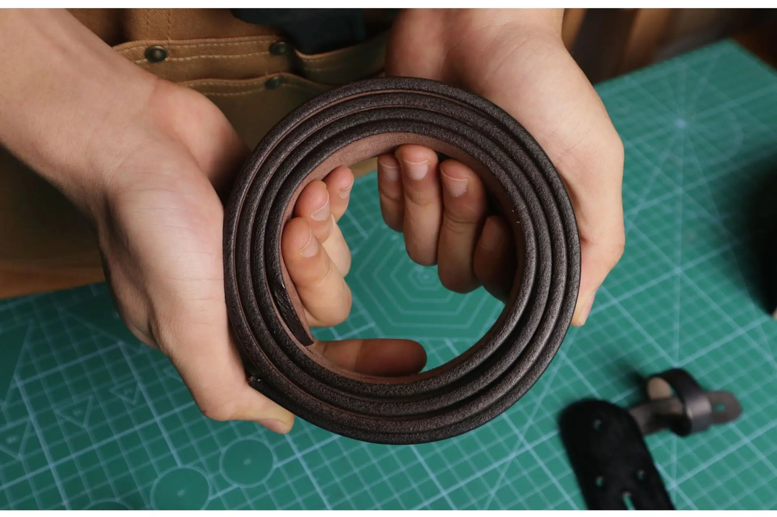 3.8CM Width 4.5MM Thickened Cowhide Cow Strap Genuine Leather Men Belt No Buckle