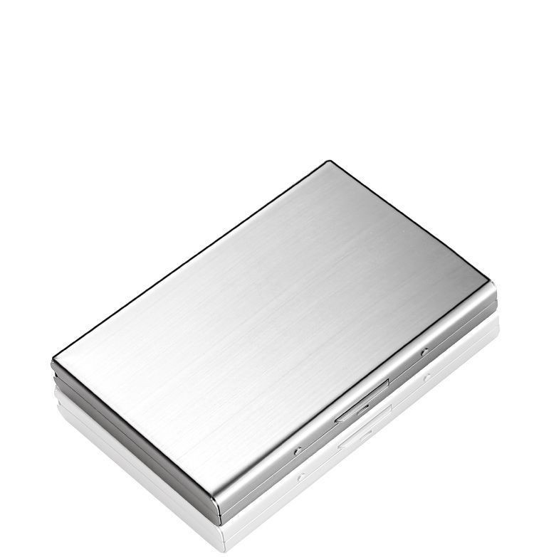 Credit Card ID Holder Slim Money Travel Wallet Men Stainless Steel RFID Blocking