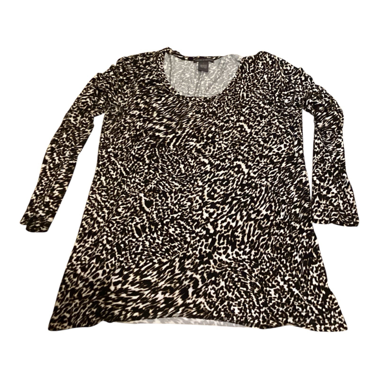 chelsea & theodore Women’s Leopard Print – Large Blouse
