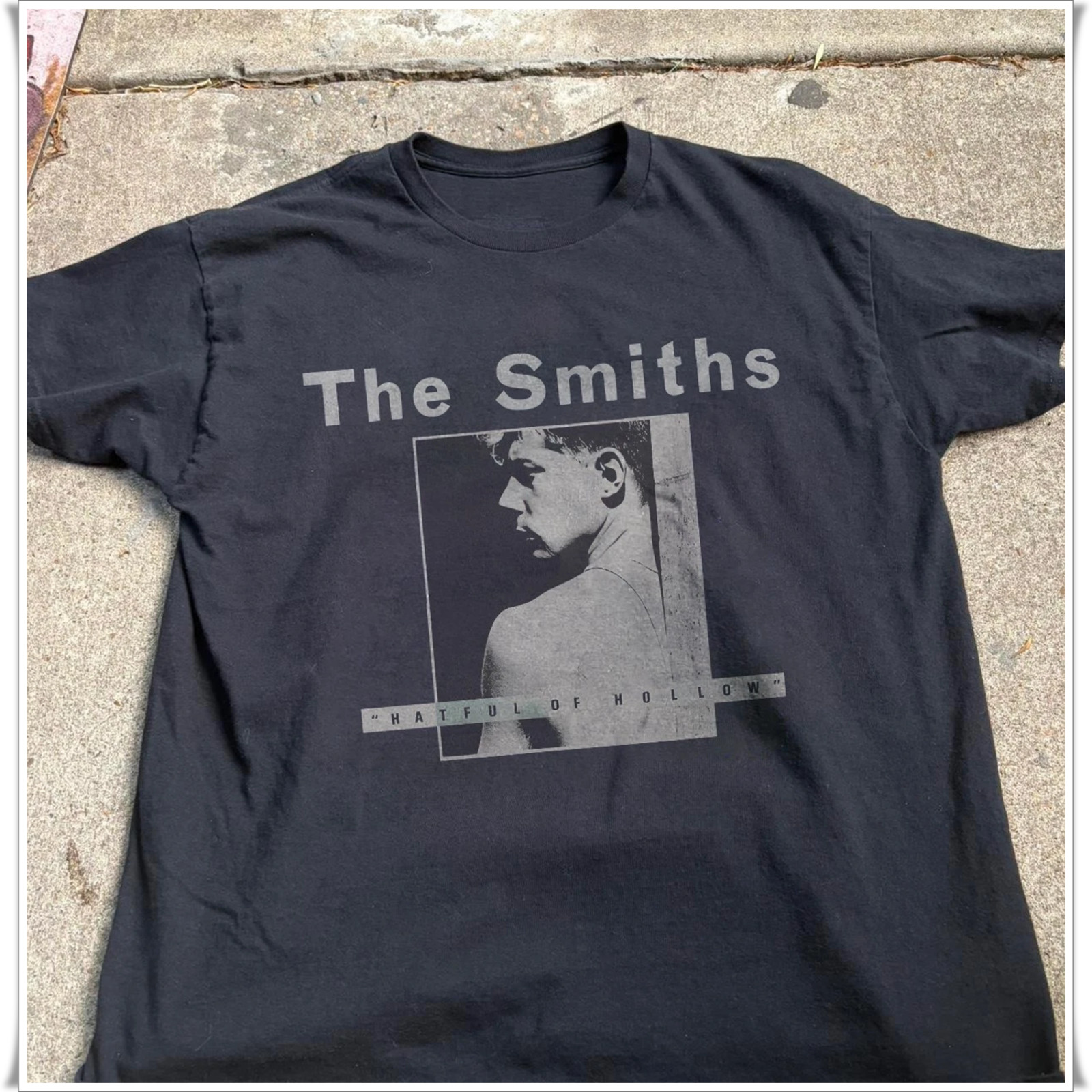 The Smiths Hatful of Hollow Album Cover Unisex Black T-Shirt, Size S-5XL