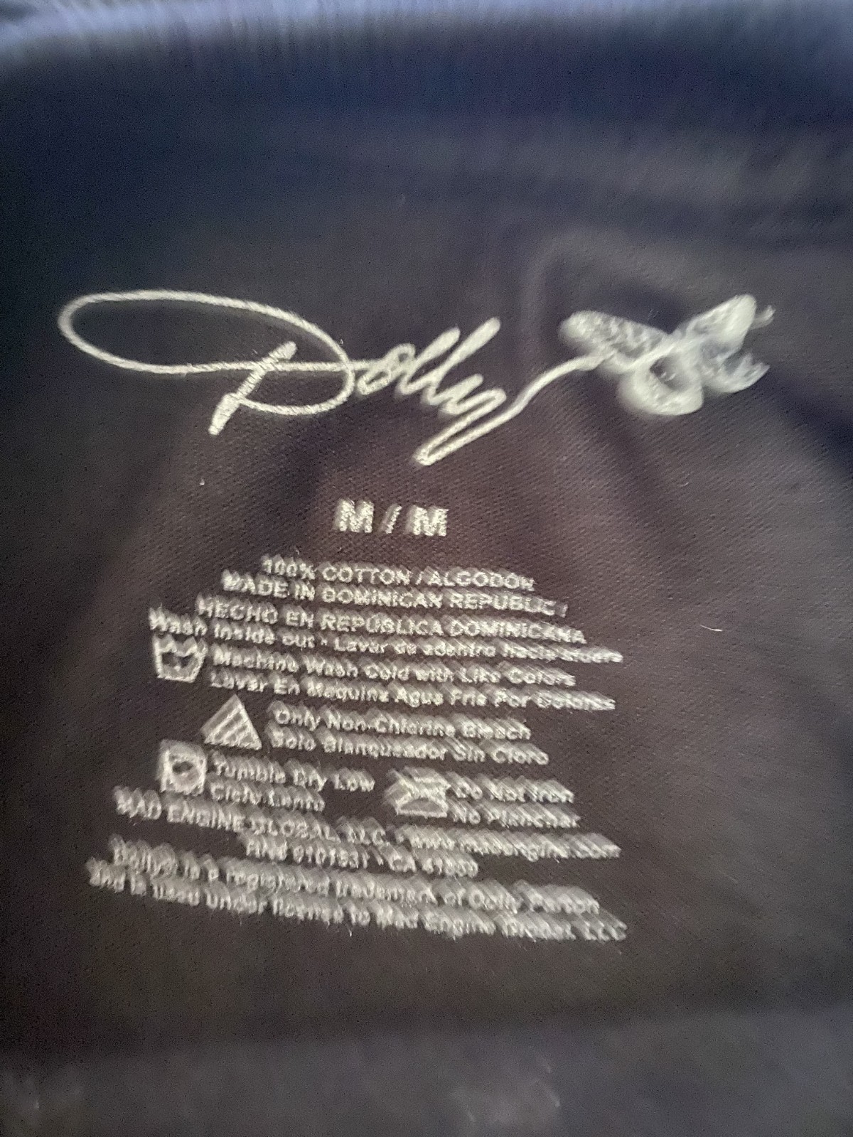 Dolly Parton Live On Stage Nashville Tee – Size MED– Official Merch –Brand New