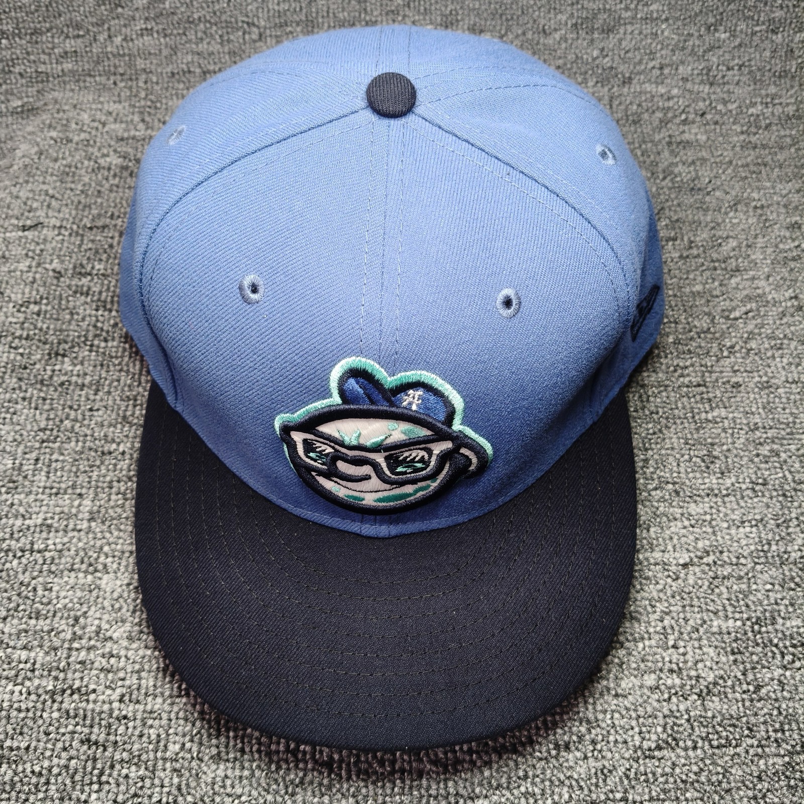New Era MiLB Mascot 59FIFTY Fitted Flat Brim Blue Navy 7 1 2 Hat
