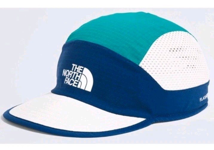 The North Face Summer Lt Run Hat/Cap 5 Panel White-Teal Adjustable