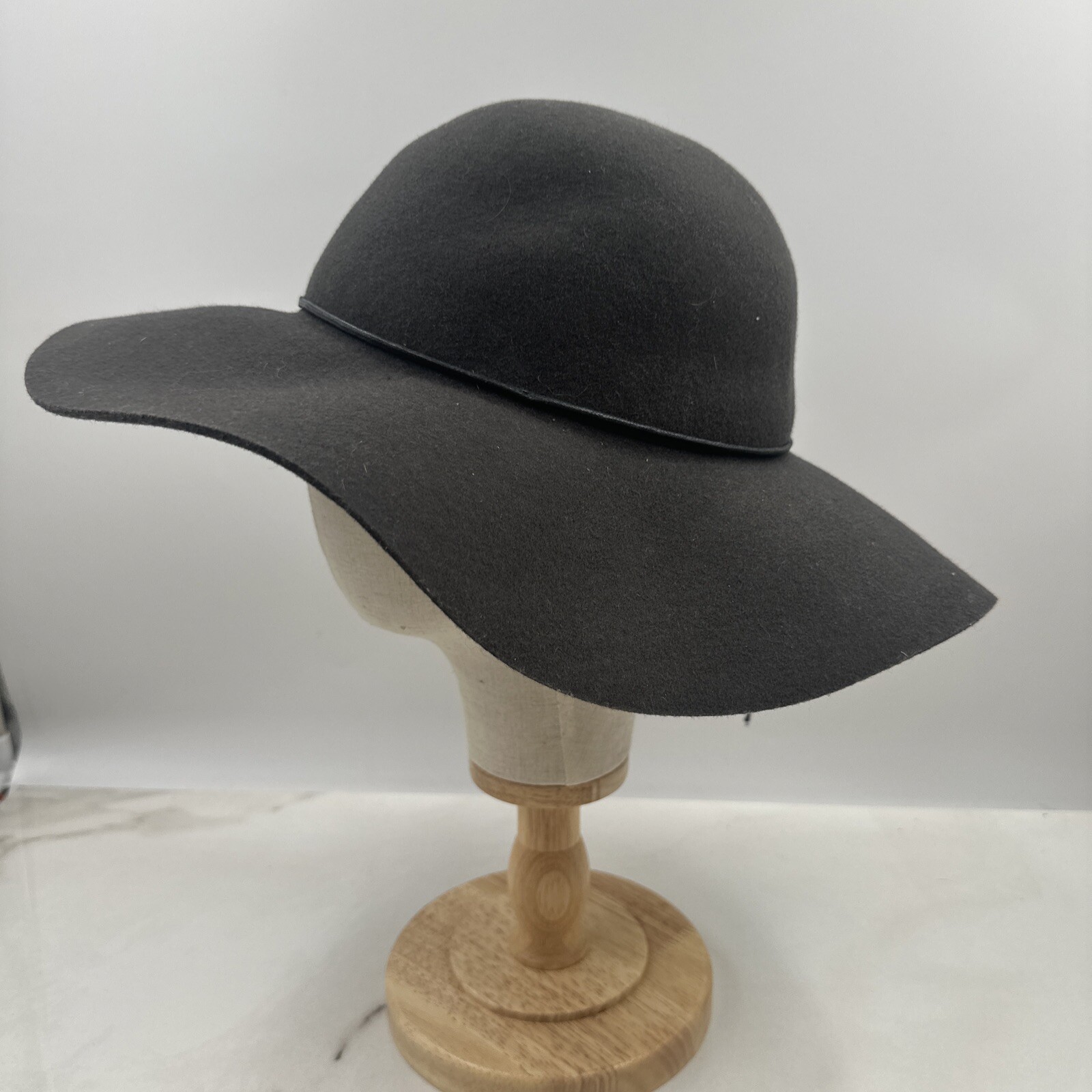 Tart Hat One Size Brown 100% Wool Floppy Wide Brimmed Hat California