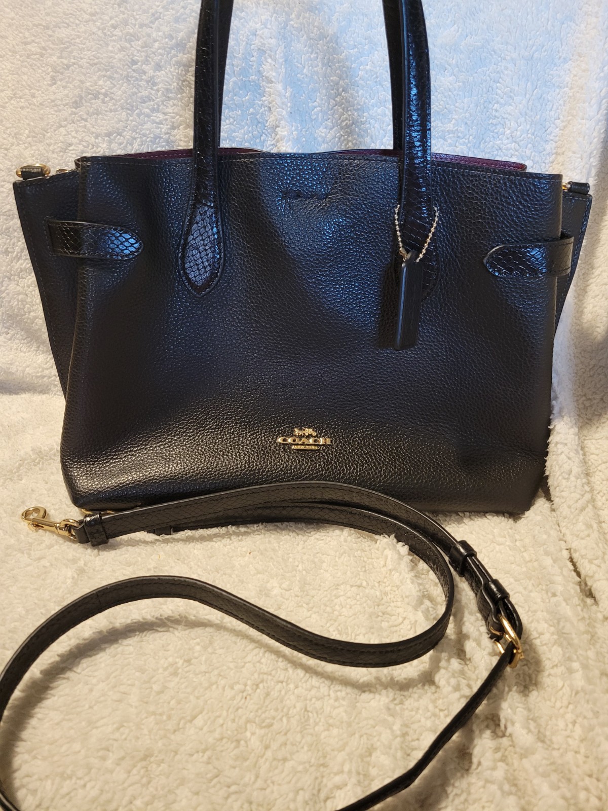 COACH Hanna Carryall Shoulder Bag Black CH187