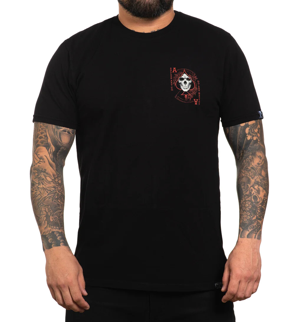 Sullen Pin Up Street Americana Metal Tattoo Art Mens Premium Tee DRAWING DEAD