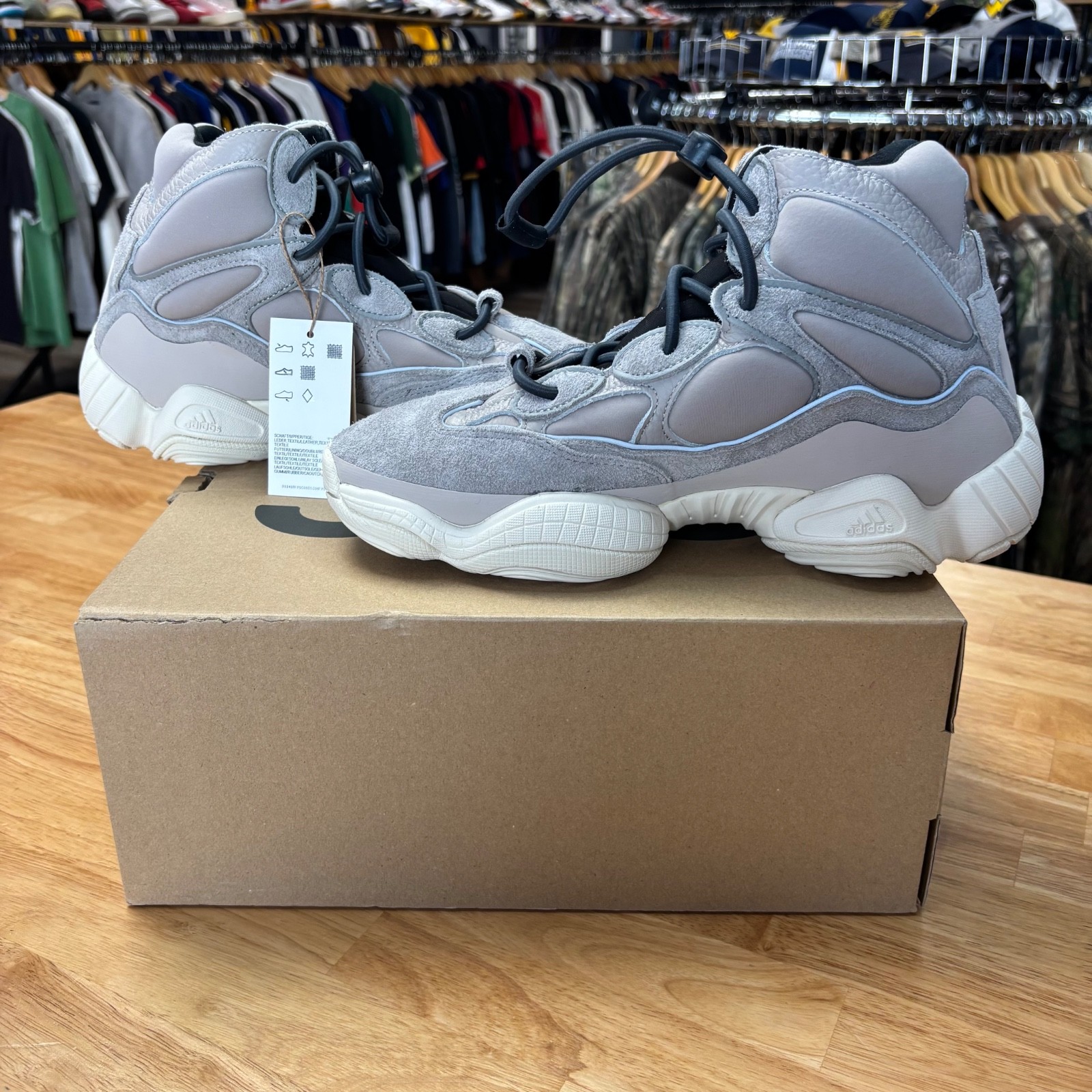 Adidas Yeezy 500 High Mist Stone Size 9.5 GV7775 2021 DS NEW