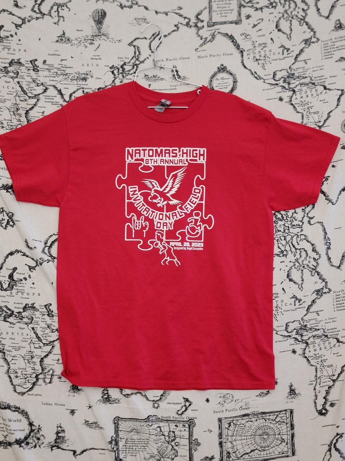 Gildan DryBlend Natomas High Invitational Field Day T-Shirt Red L