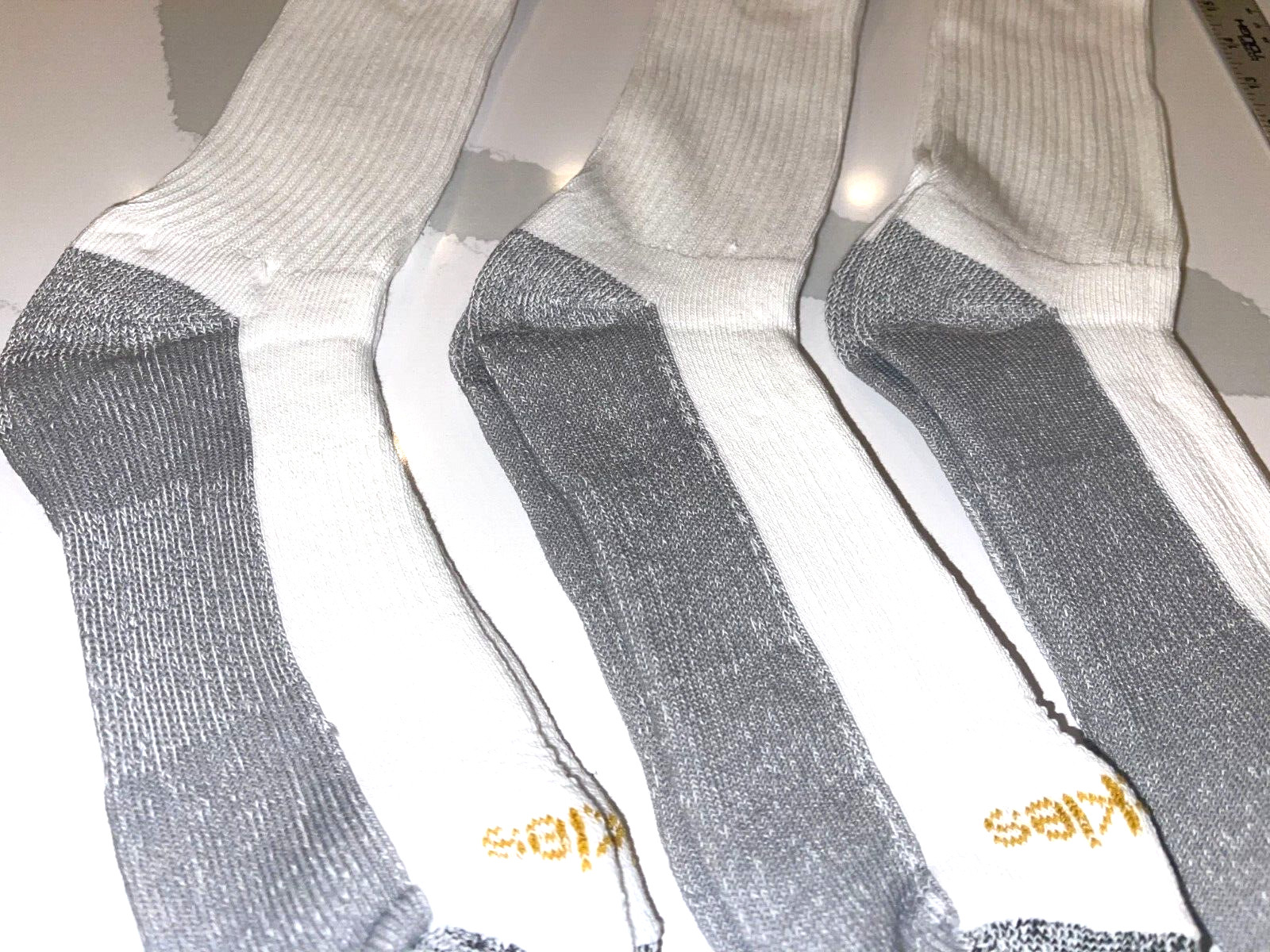 DICKIES FLEX DRI-TECH CREW PERFORMANCE WORK SWEAT FIGHTING SOCKS 6-12 3 PAIRS