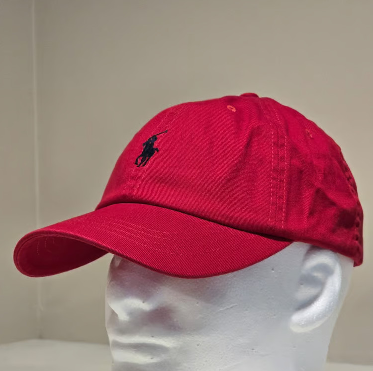 Polo Ralph Lauren Men’s One Size Cotton Chino Adjustable Ball Cap Red