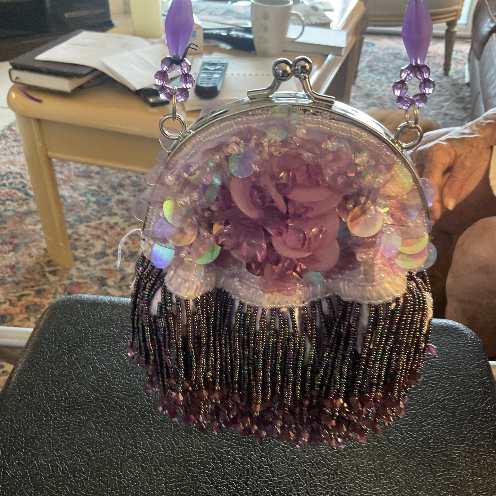 vintage la regale beaded purse