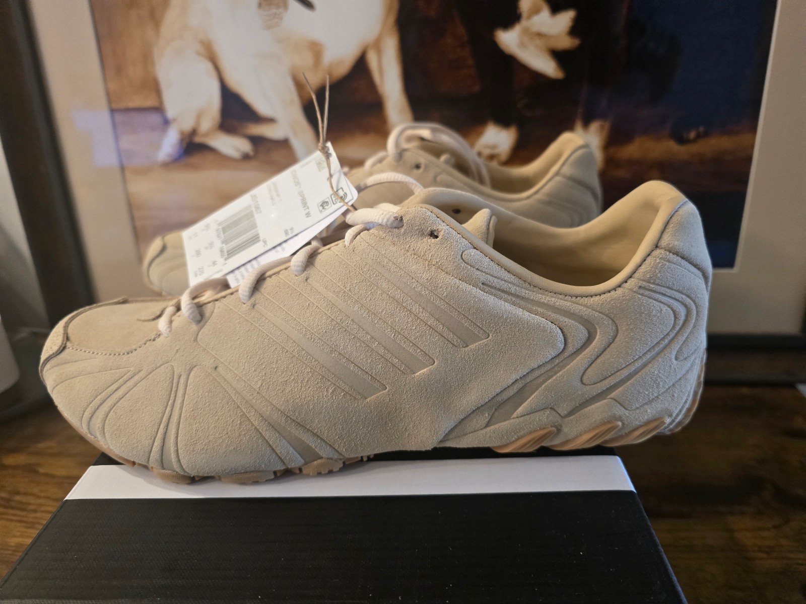 adidas Mens Ghost Sprint Magic Beige Wonder White JS1067 Sneakers Shoes Sz 10 US