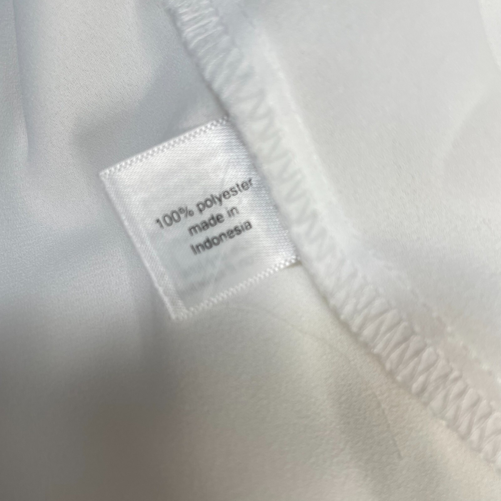 Lane Bryant Popover Blouse Womens Plus 22/24 White Lightweight Semi-Sheer