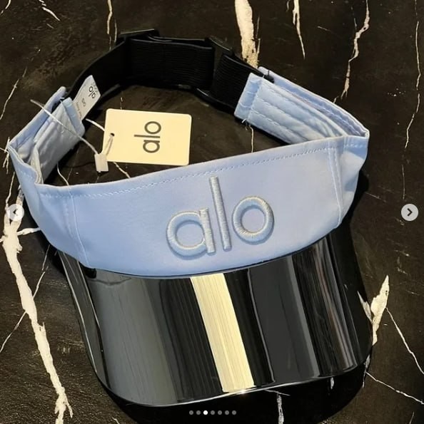 Light Blue Sunshade Visor Hat Adjustable UV Protection Shield NWT
