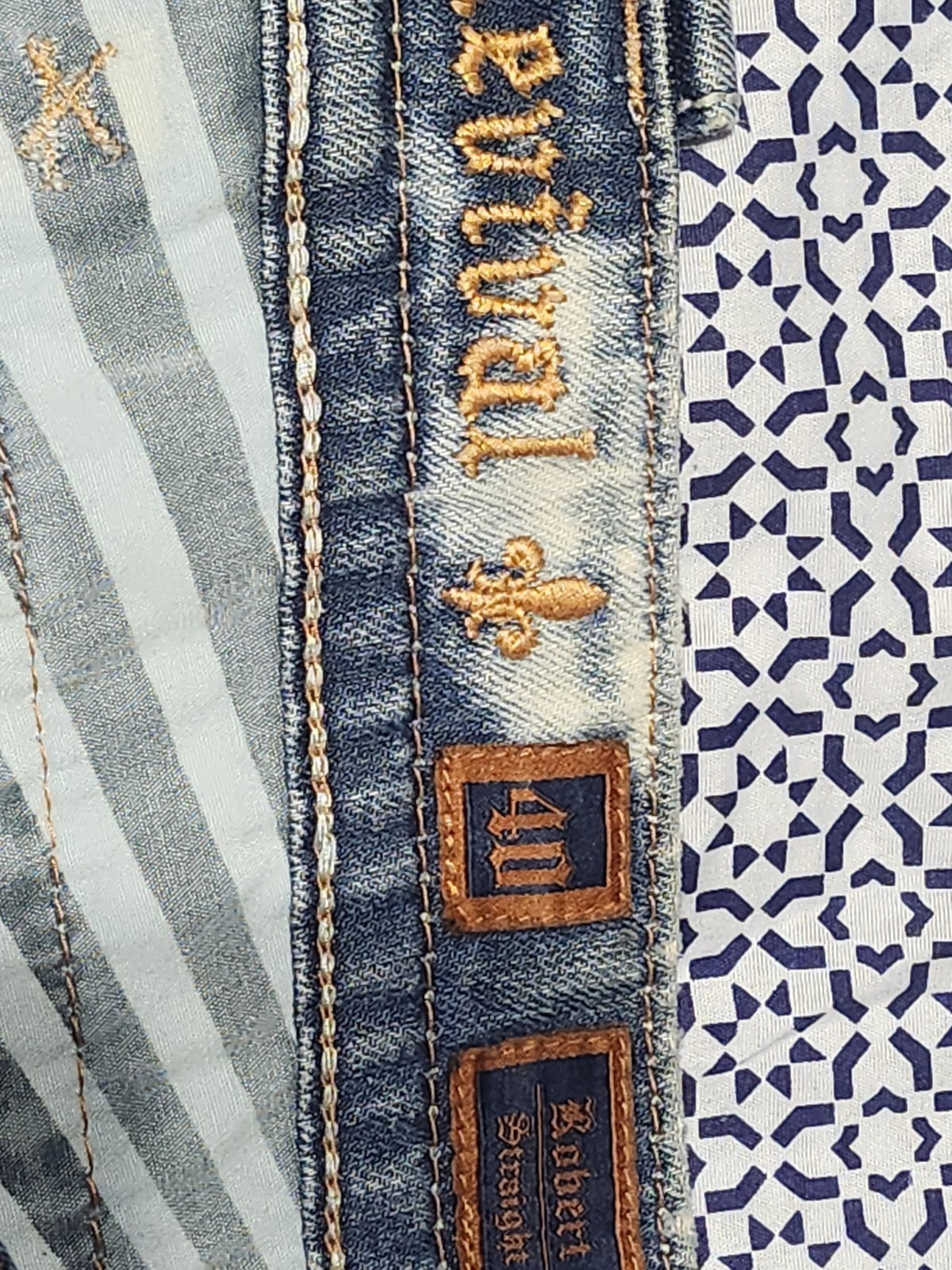 Rock Revival Men’s Bootcut Jeans Blue Medium Wash Denim Western Size 38