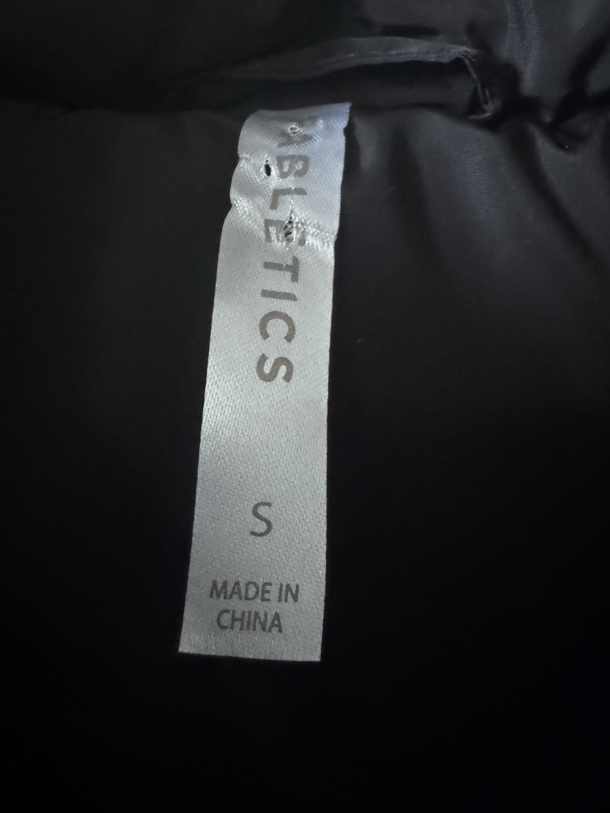 Fabletics Wander Puffer Vest Hooded Full Zip Sleeveless Black Womens Large