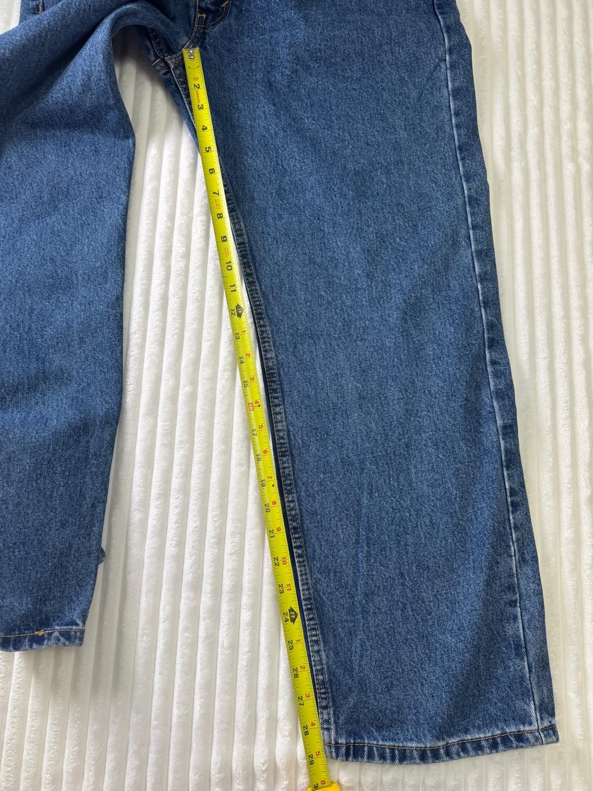 Levis 505 Jeans Mens 40×30 Blue Regular Straight Medium Wash Zip Fly