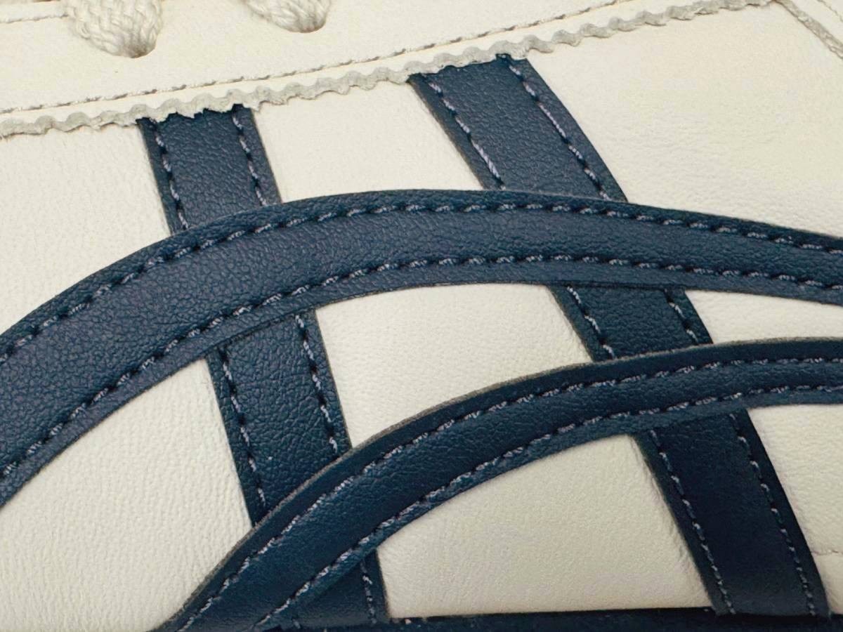 Onitsuka Tiger MEXICO 66 Natural Navy Leather Sneakers Casual Shoes Unisex
