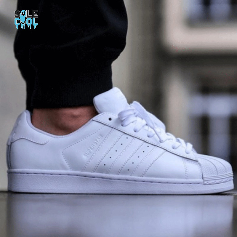 Adidas Mens Superstar Foundation White Casual Shoes Sneakers B27136