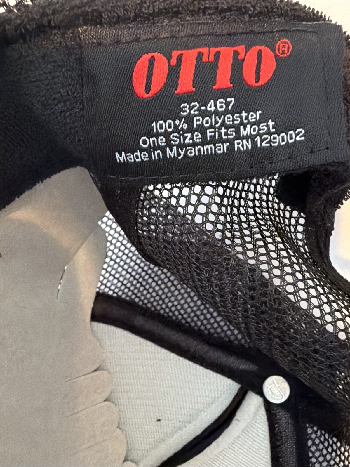 OTTO Trucker Hat Mesh OSFM Back/Pink Adjustable Snapback Cap “Freakin’ Genius”