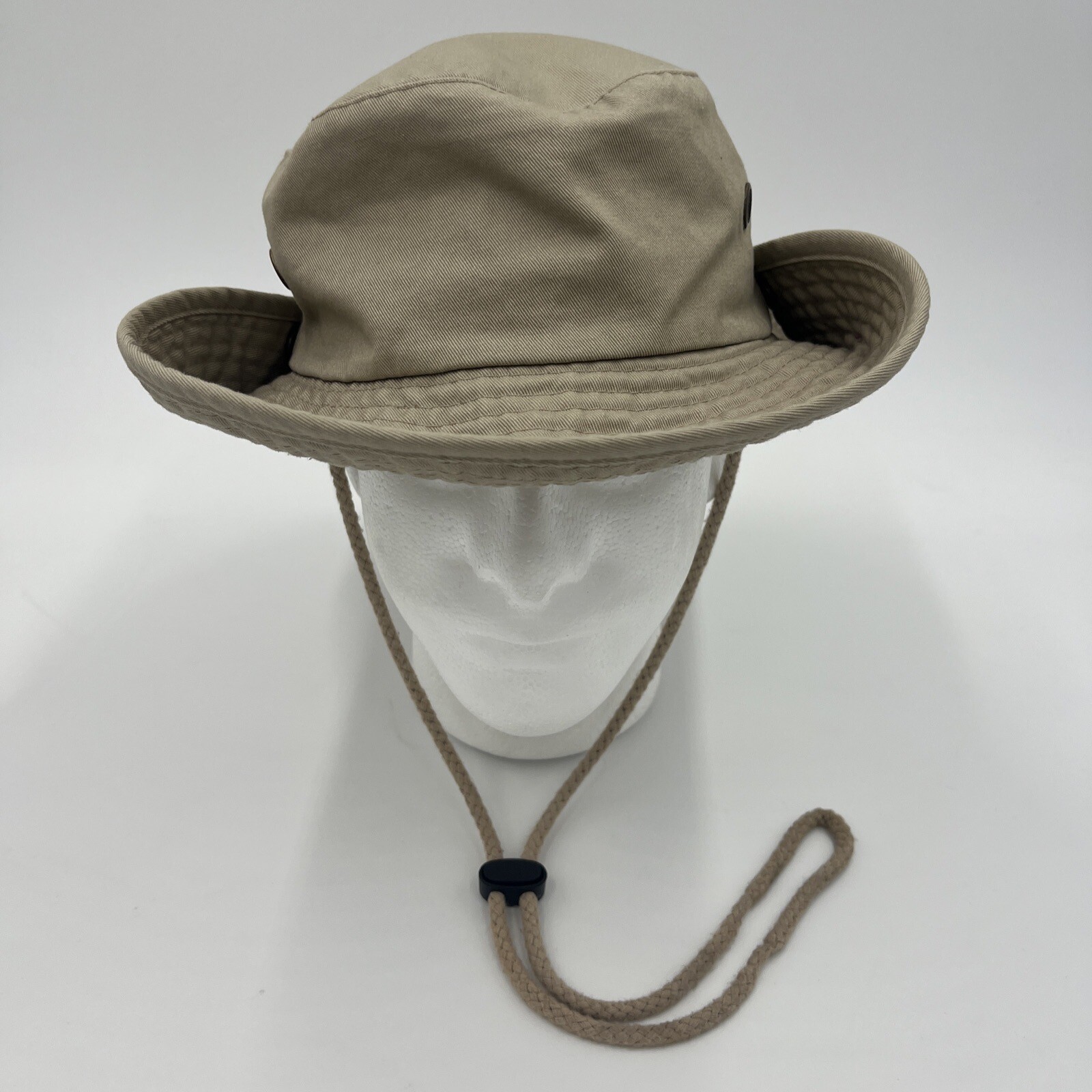 Gelante Bush Hat – Vintage Beige Outback Safari Camp Hat – S/M Small Medium EUC