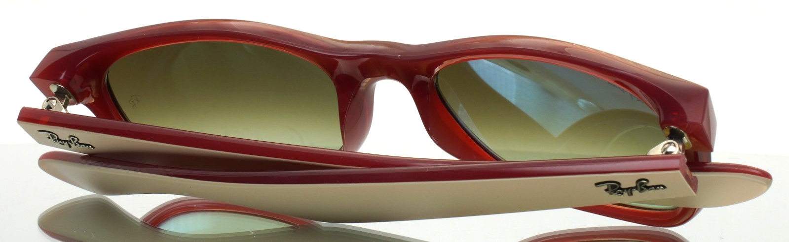 RAY BAN RB2132 New Wayfarer 6307/A6 Beige Mens Sunglasses 52-18-145 B:38