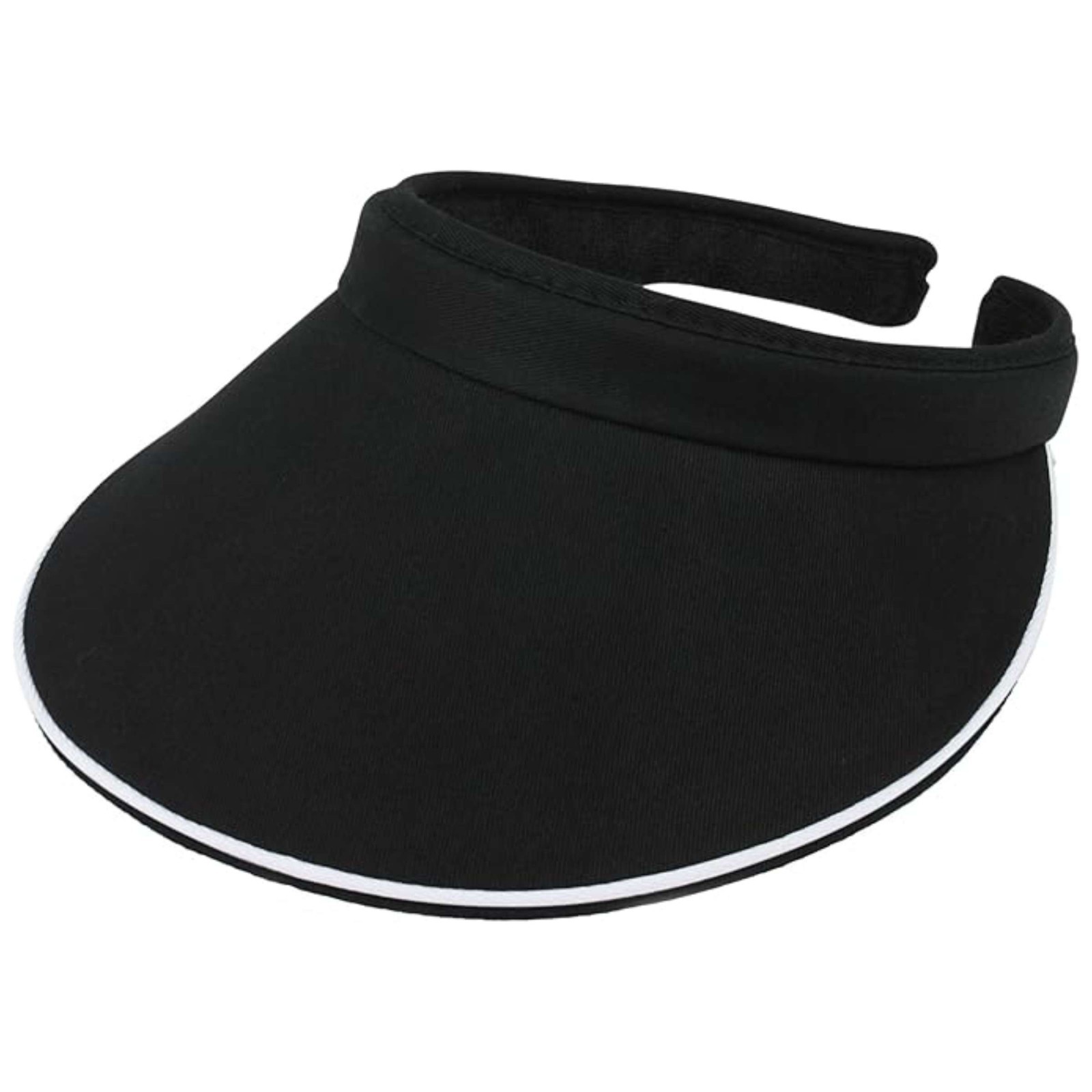 MEGA CAP Womens Clip-On Sun Visor Ladies Hat Cotton ClipOn – Tennis, Golf, Beach