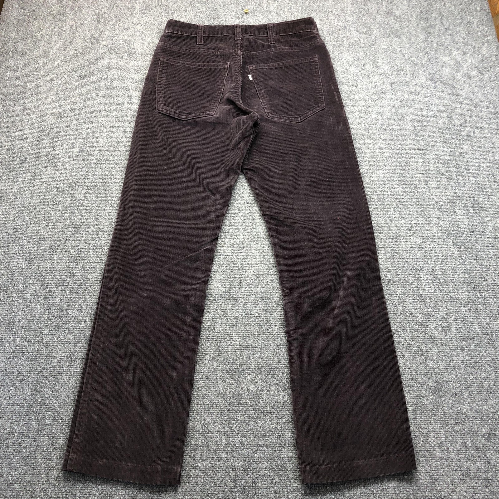 Vintage Levis Pants Mens 29×28 Purple Corduroy Chino Straight Leg 5-Pocket