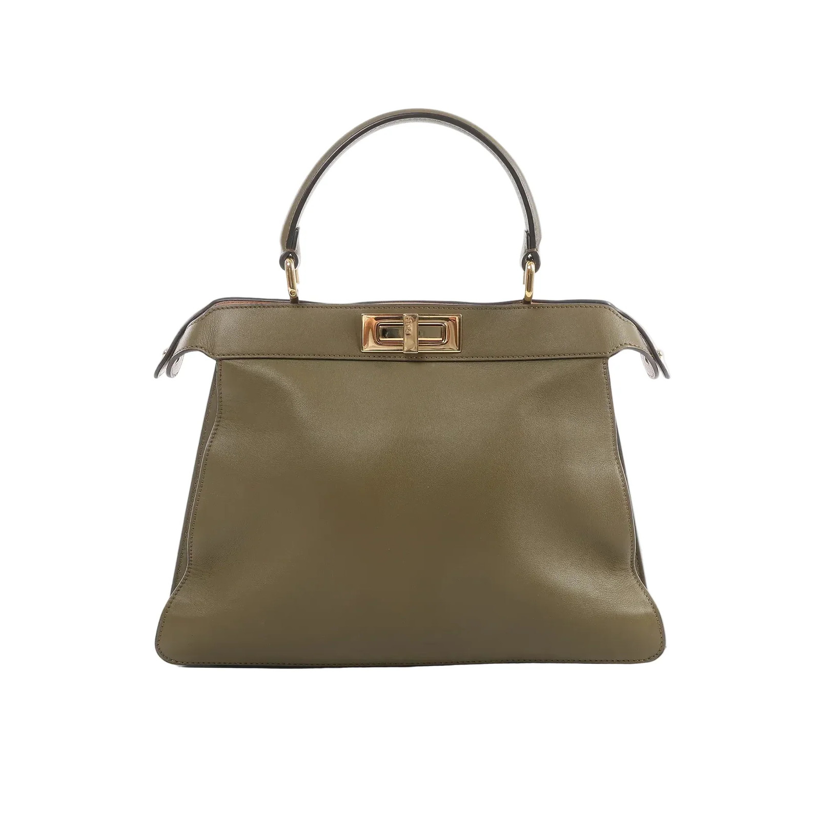 Fendi Peek-a-boo ICU Co., Ltd. Medium Leather Handbag in Green 8BN321