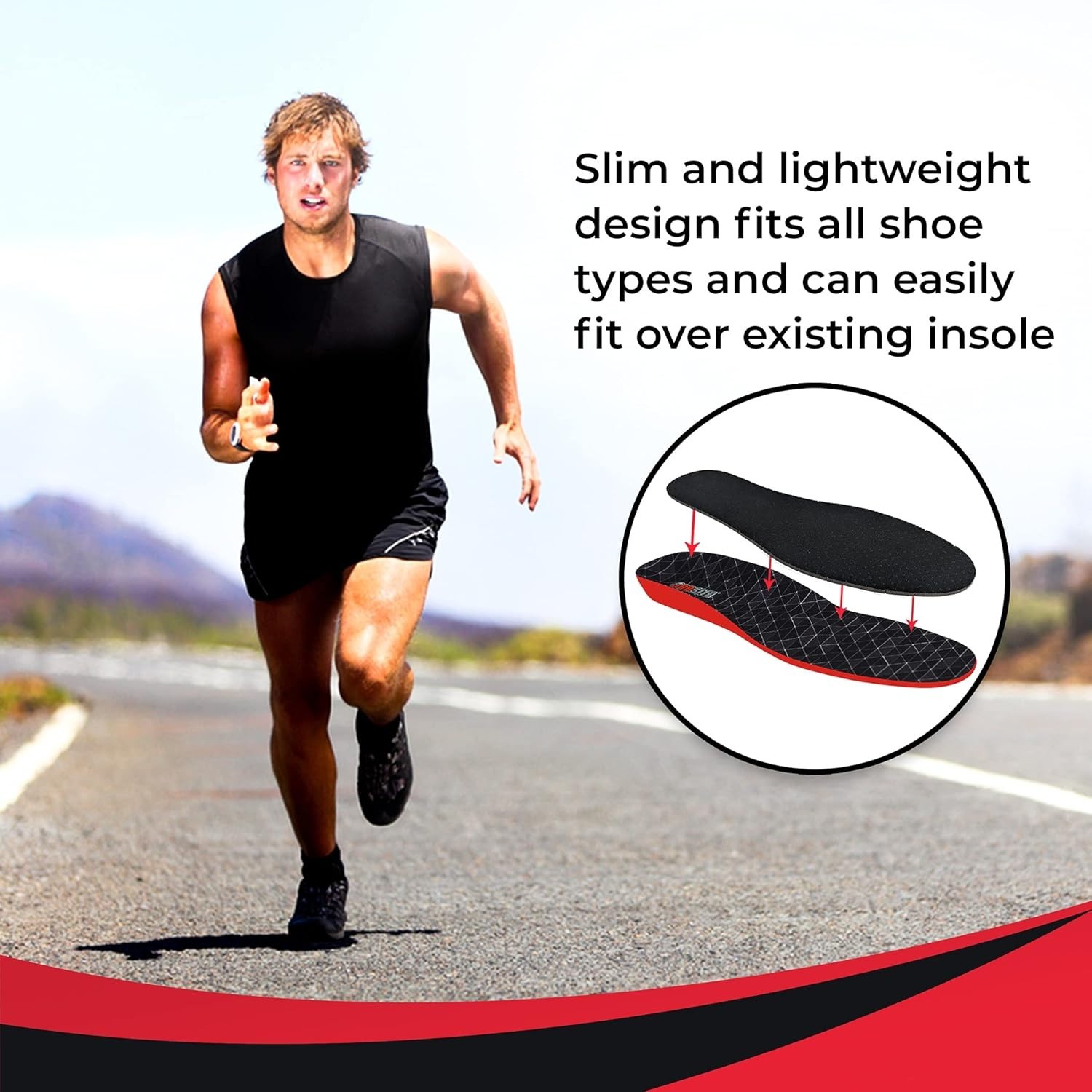 Odor Stop Insoles – Activated Charcoal Insoles – 2 Pairs