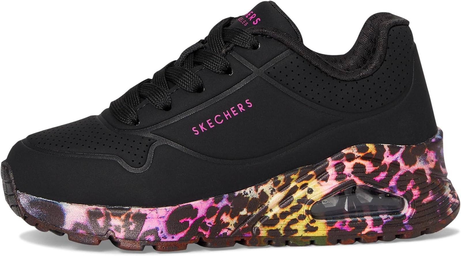 Skechers Womens Uno Gen1 – Viva Leopard 310308l (Little Kid/Big Kid) – Black/Mul