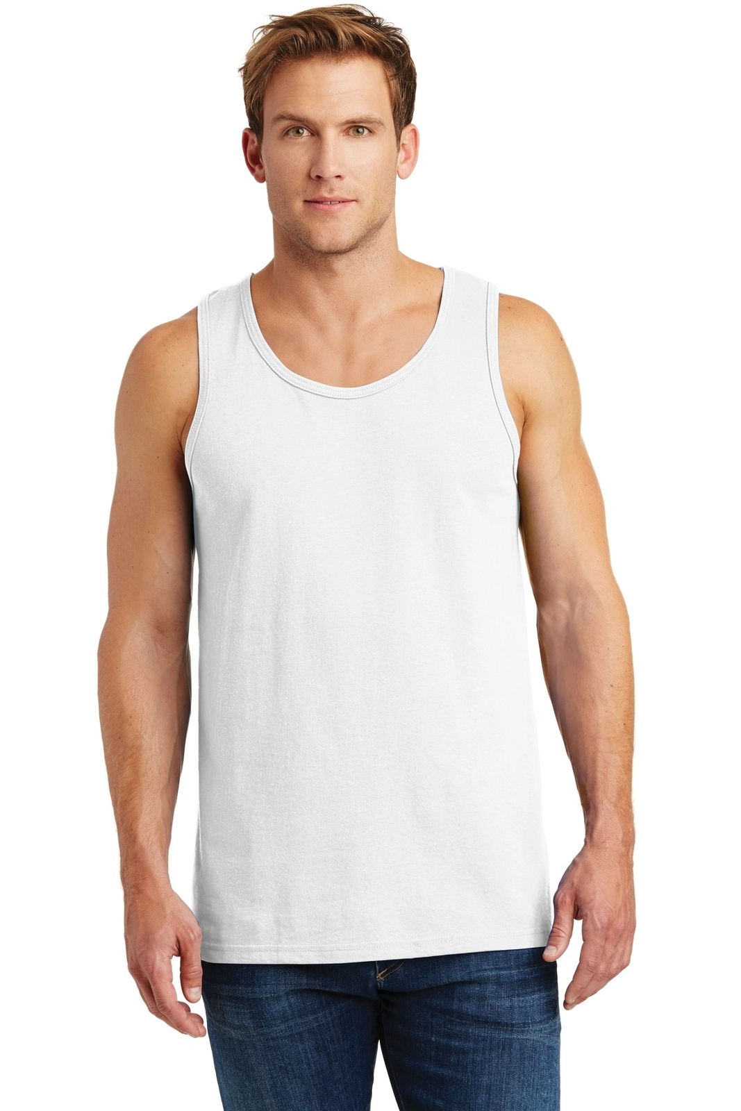 Gildan Mens Sleeveless Heavy Cotton Round Neck Stylish Tank Top G5200