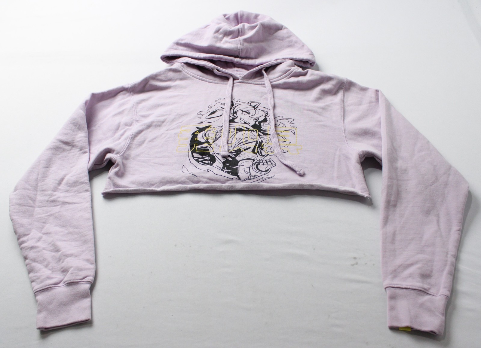 BD x RWBY Women’s Graphic Print Cropped Pullover Hoodie WR4 Purple Small