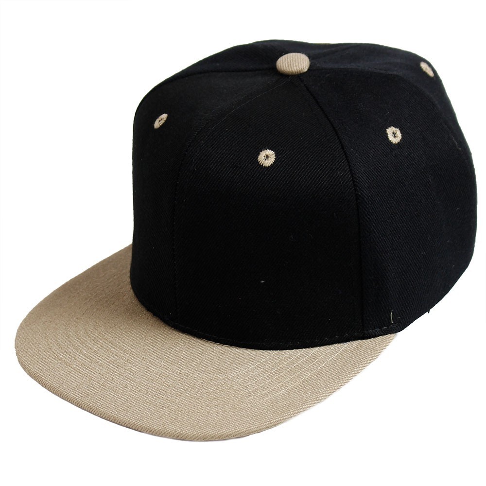 Snapback Baseball Cap Flat Bill Adjustable Blank Plain Solid Structured Hat