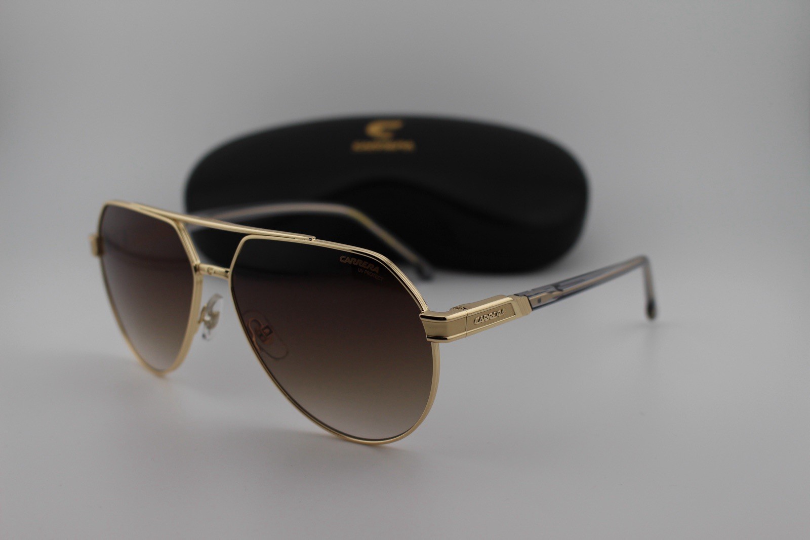 CARRERA Men’s Aviator Sunglasses Gold CA1067-2F7-62 Size 62mm 145mm 14mm New