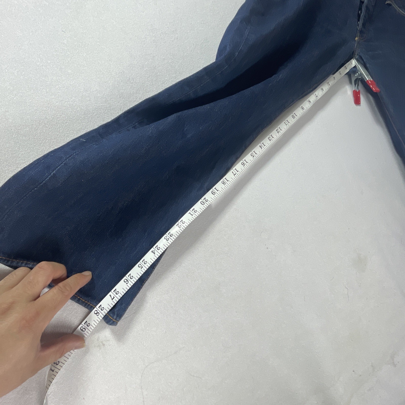 LEVI’S Premium 501 Men’s Jeans Regular Straight Button Fly Denim W36xL30 skuC7